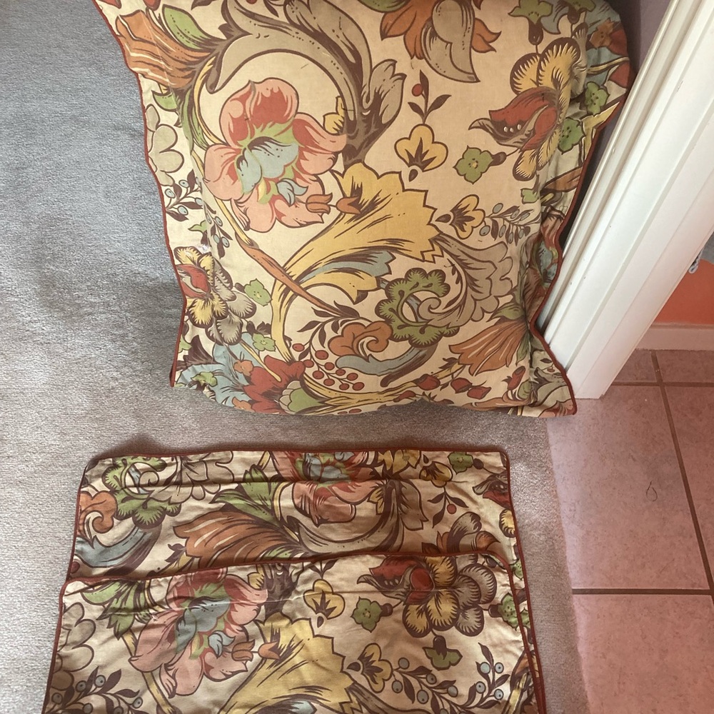 Cream and Brown Accent Pillows with Elegant Design